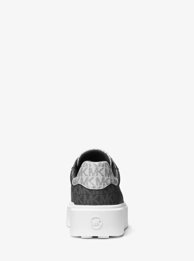 Buty sportowe Romey Metallic Two-Tone na platformie z logo Signature Buty sportowe Romey Metallic Two-Tone na platformie z logo Signature