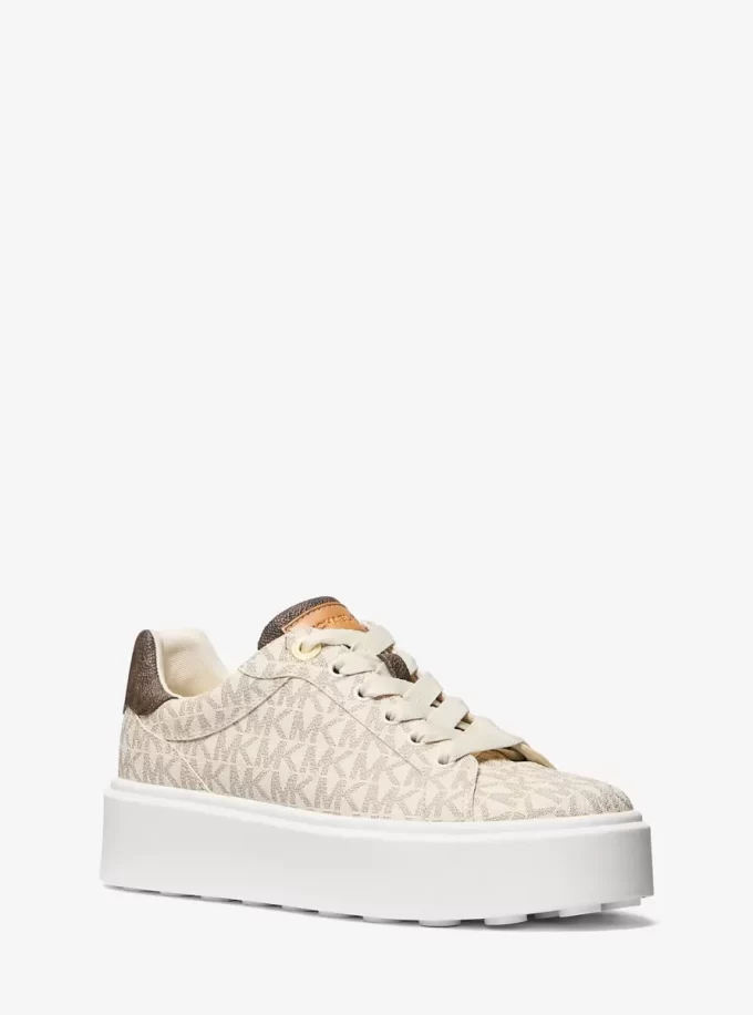 Buty sportowe Romey Two-Tone Platform Sneaker z logo Buty sportowe Romey Two-Tone Platform Sneaker z logo