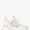 Buty sportowe z logo Katrina Signature i wytłoczonym metalicznym wzorem jaszczurki Buty sportowe z logo Katrina Signature i wytłoczonym metalicznym wzorem jaszczurki