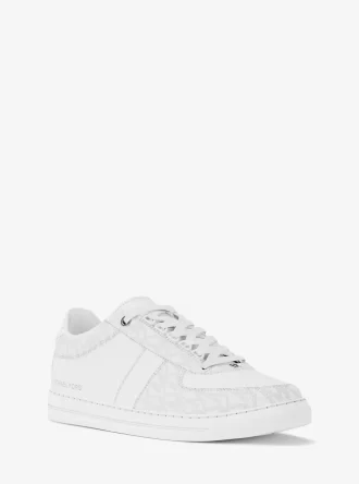 Buty sportowe ze skóry i logo Brady Signature
