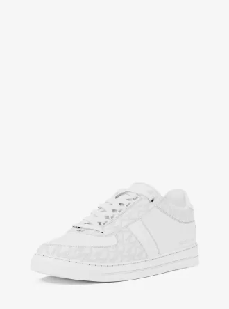 Buty sportowe ze skóry i logo Brady Signature