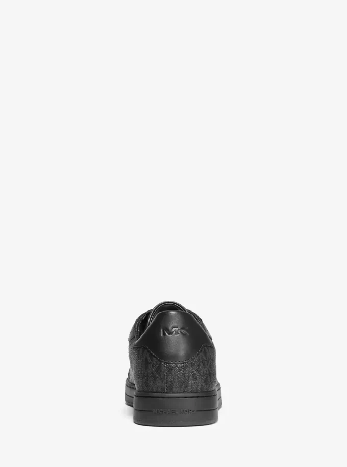 Buty sportowe ze skóry i logo Keating