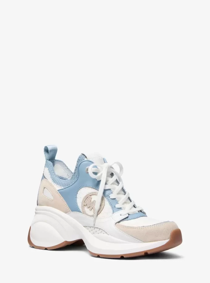 Buty sportowe Zuma Color-Block ze skóry i siateczki Buty sportowe Zuma Color-Block ze skóry i siateczki