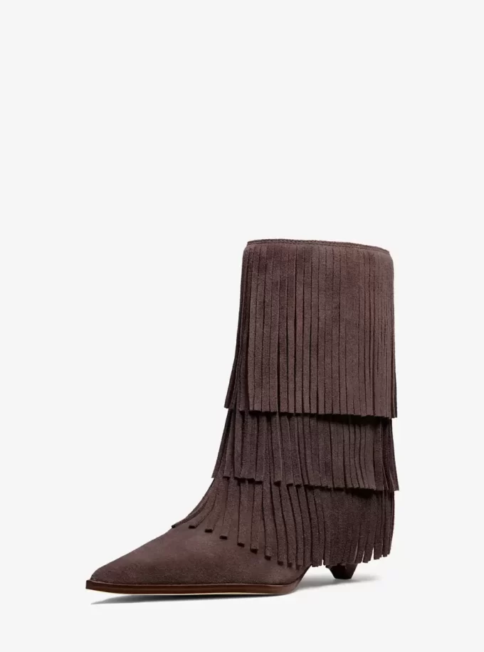 Buty zamszowe z frędzlami Jayla Buty zamszowe z frędzlami Jayla