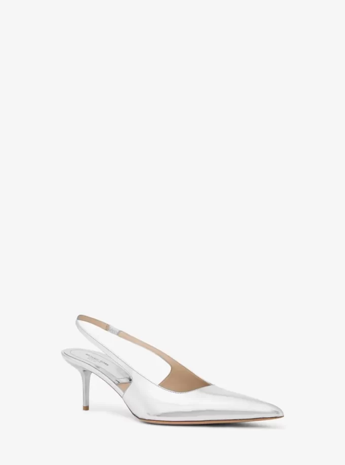 Czółenka Emma Metallic Leather Slingback Czółenka Emma Metallic Leather Slingback