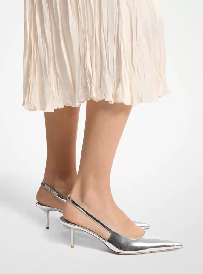 Czółenka Emma Metallic Leather Slingback Czółenka Emma Metallic Leather Slingback