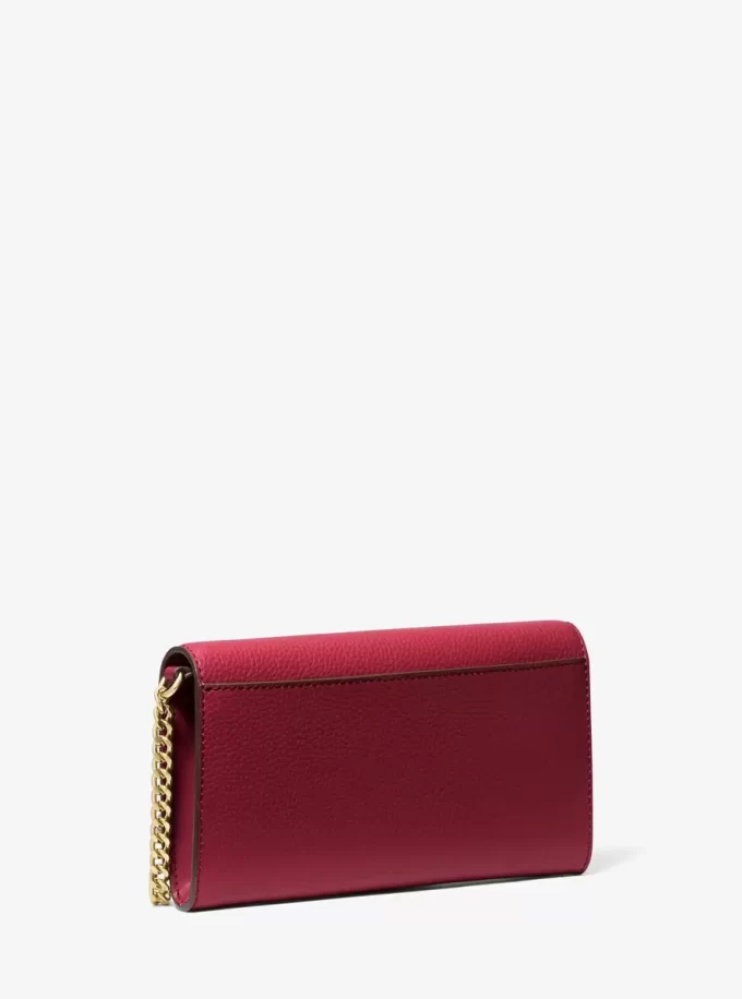 Duża, chropowata, skórzana torba typu crossbody Carson