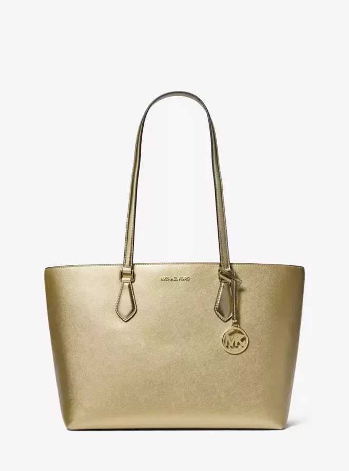 Duża metaliczna torba typu tote Sheila