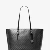 Duża metaliczna torba typu tote z logo Quinn
