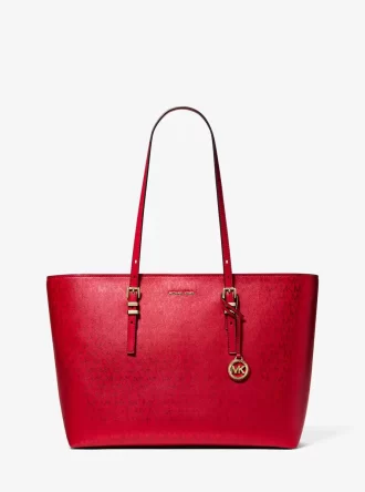 Duża metaliczna torba typu tote z logo Quinn