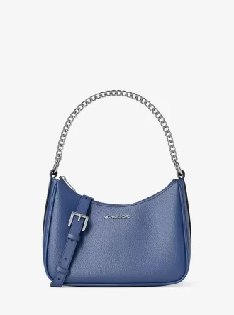 Duża, składana torba typu crossbody Jet Set ze skóry groszkowanej