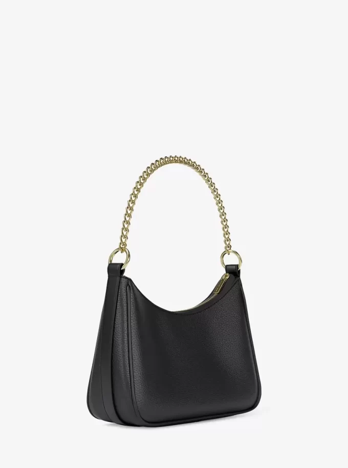 Duża, składana torba typu crossbody Jet Set ze skóry groszkowanej Duża, składana torba typu crossbody Jet Set ze skóry groszkowanej
