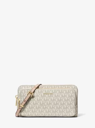 Duża torba typu crossbody Jet Set z logo i podpisem