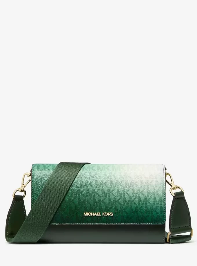 Duża torba typu crossbody Jet Set z logo w kolorze ombre Duża torba typu crossbody Jet Set z logo w kolorze ombre