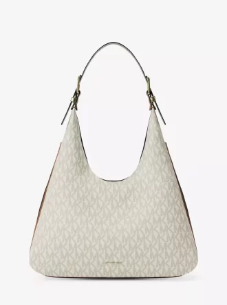 Duża torba typu hobo na ramię Nolita z logo