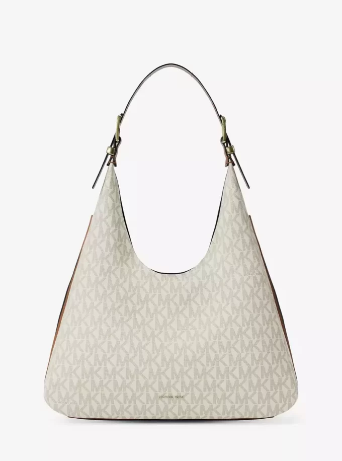 Duża torba typu hobo na ramię Nolita z logo Duża torba typu hobo na ramię Nolita z logo