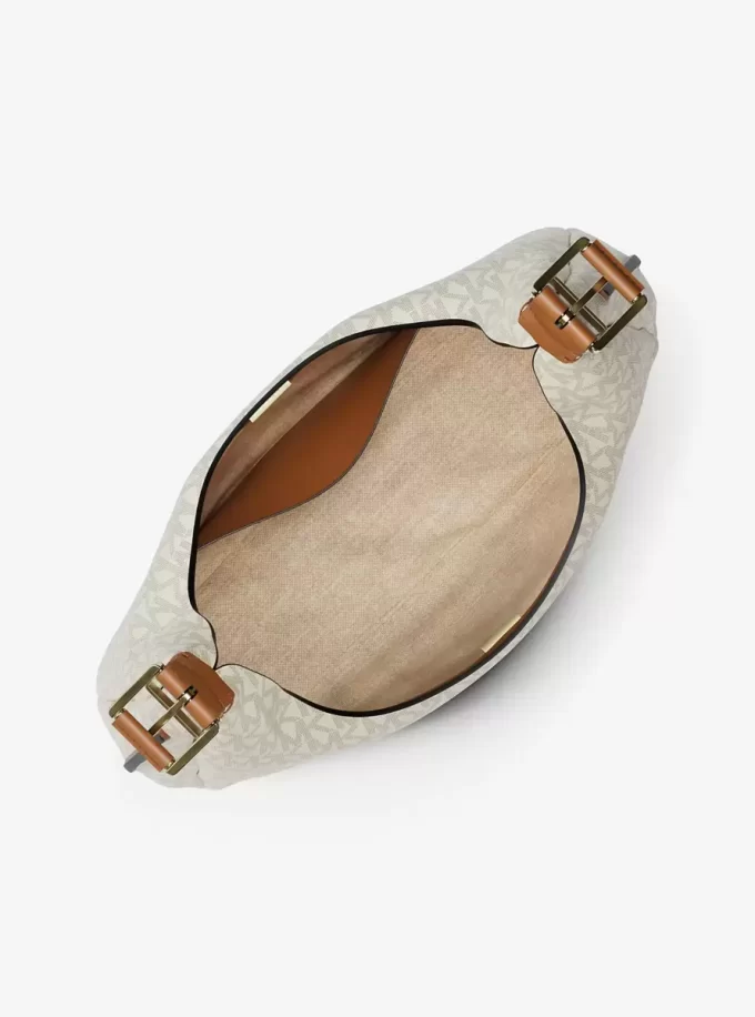 Duża torba typu hobo na ramię Nolita z logo Duża torba typu hobo na ramię Nolita z logo