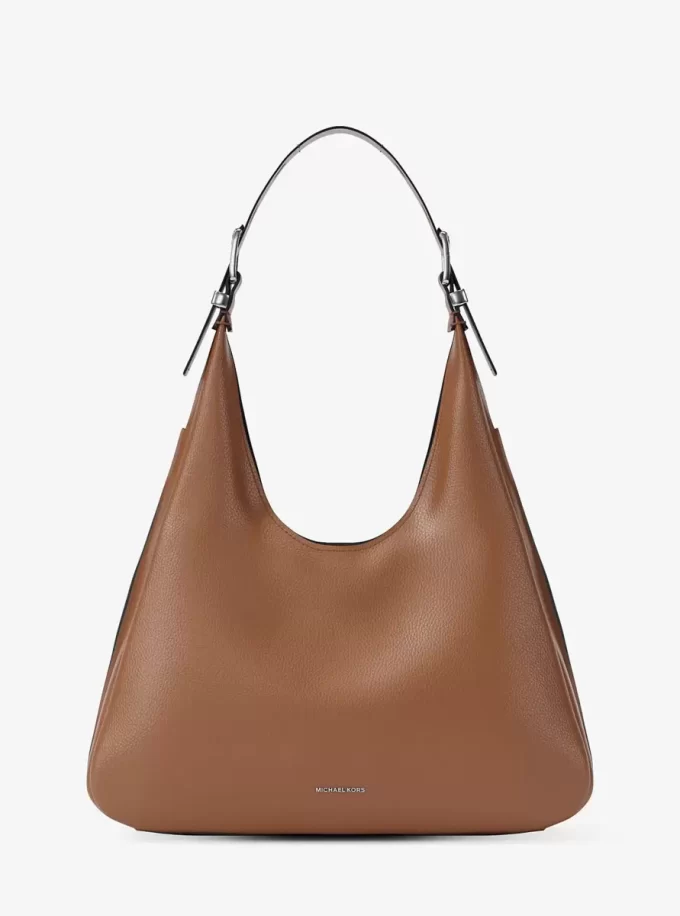 Duża torba typu hobo na ramię Nolita ze skóry groszkowanej Duża torba typu hobo na ramię Nolita ze skóry groszkowanej