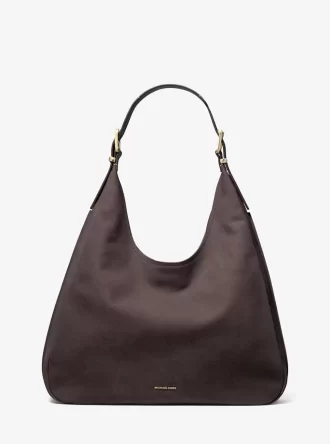 Duża torba typu hobo z nubuku Nolita