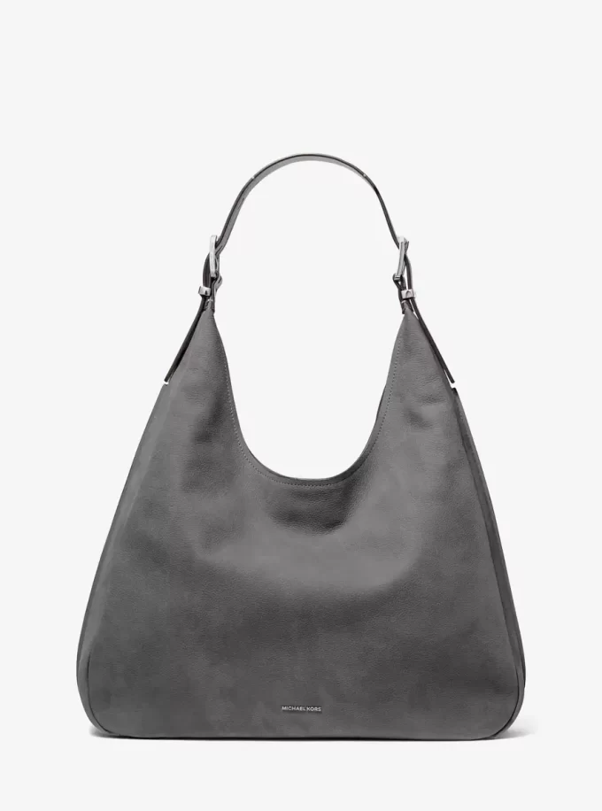 Duża torba typu hobo z nubuku Nolita Duża torba typu hobo z nubuku Nolita