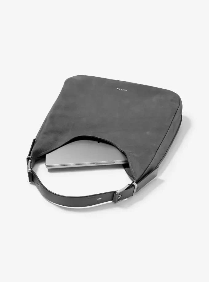 Duża torba typu hobo z nubuku Nolita Duża torba typu hobo z nubuku Nolita