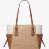 Duża torba typu tote Voyager z blokami kolorów i logo Signature Duża torba typu tote Voyager z blokami kolorów i logo Signature