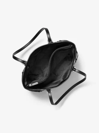 Duża torba typu tote Voyager z metalicznym blokiem kolorów i logo Duża torba typu tote Voyager z metalicznym blokiem kolorów i logo