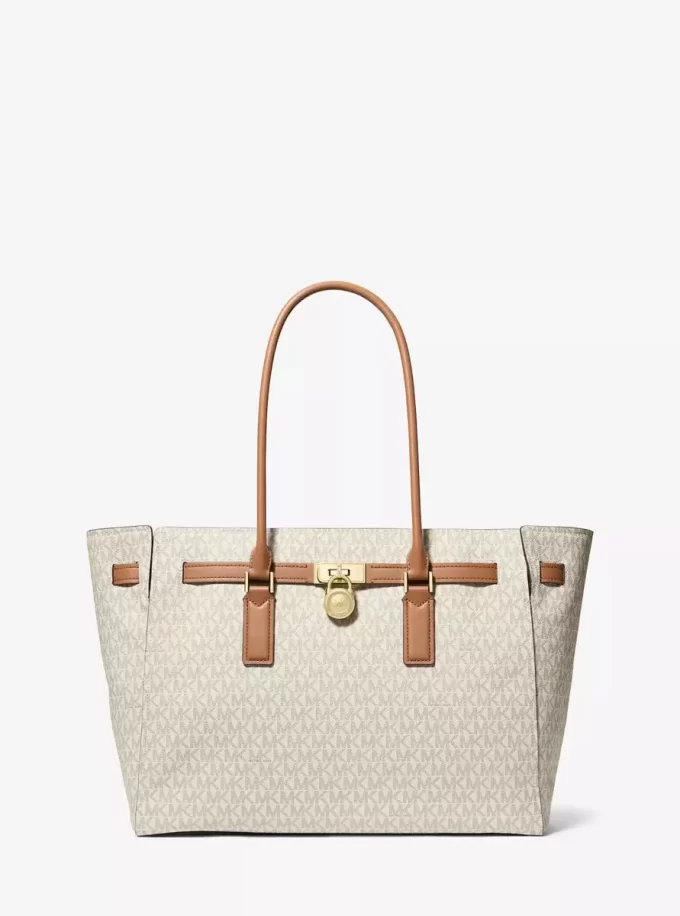 Duża torba typu tote z logo Hamilton Moderne Duża torba typu tote z logo Hamilton Moderne