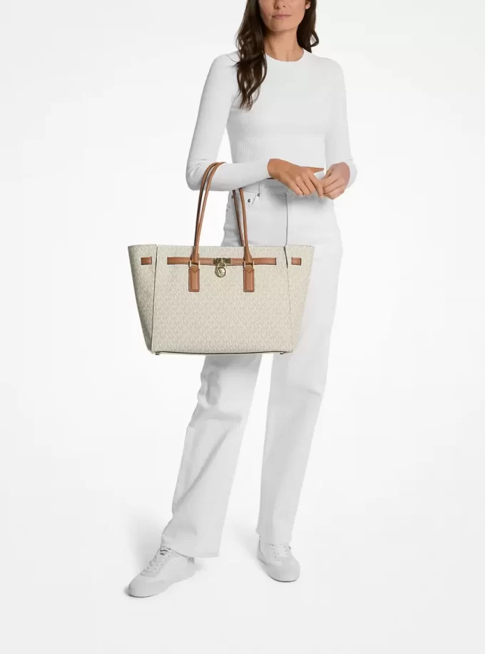 Duża torba typu tote z logo Hamilton Moderne Duża torba typu tote z logo Hamilton Moderne