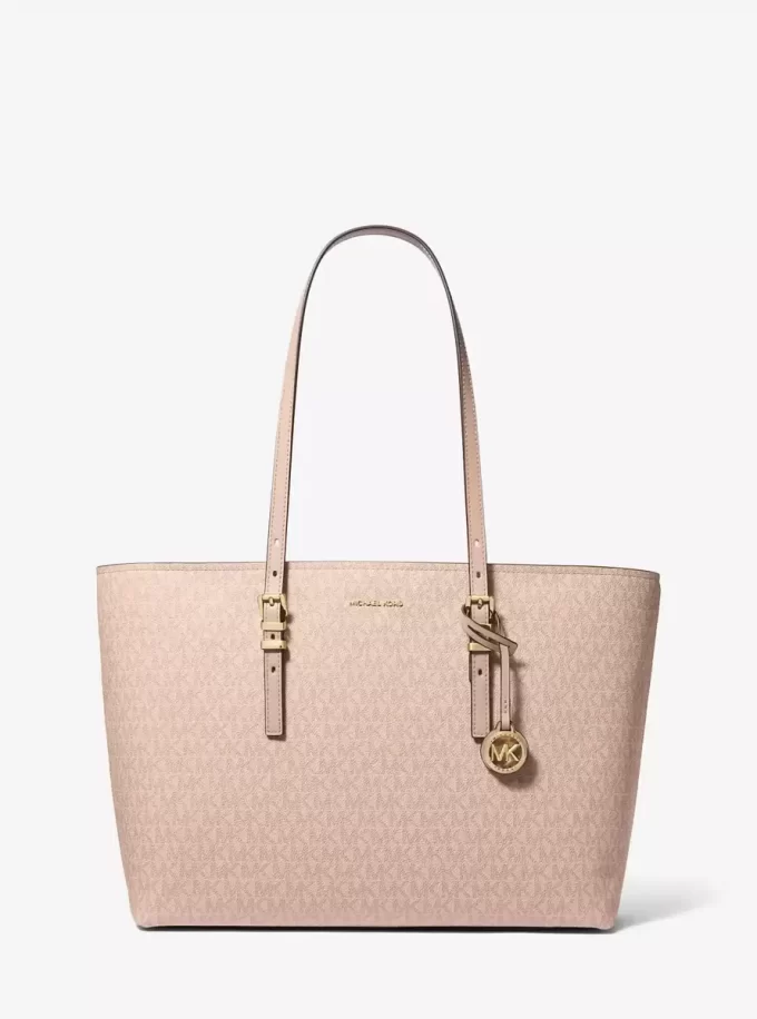 Duża torba typu tote z logo i skóry Quinn Duża torba typu tote z logo i skóry Quinn