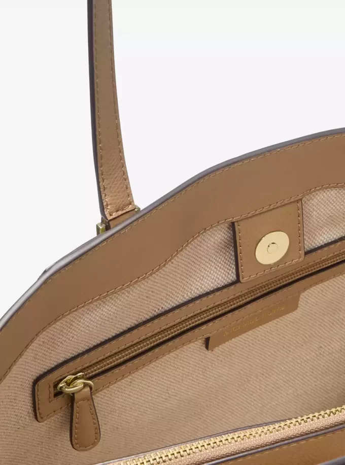 Duża torba typu tote z logo i skóry Taryn Duża torba typu tote z logo i skóry Taryn