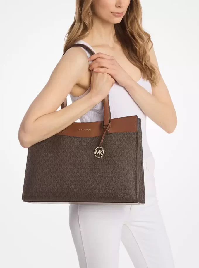 Duża torba typu tote z logo Jet Set Duża torba typu tote z logo Jet Set
