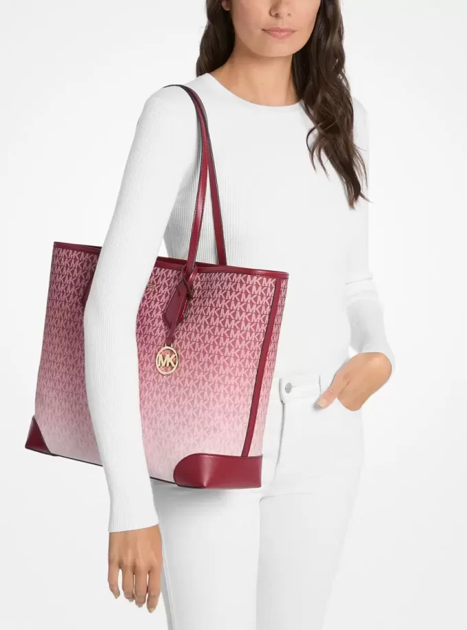 Duża torba typu tote z logo Ombré firmy Eva Duża torba typu tote z logo Ombré firmy Eva
