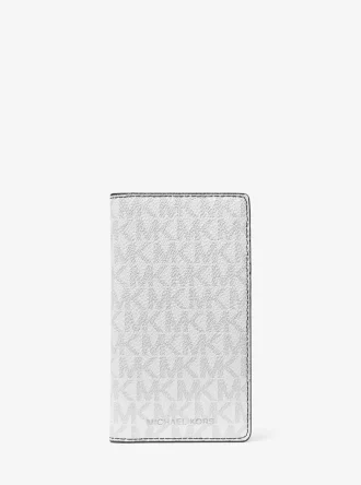 Duże etui na karty Cooper z logo składanym na pół