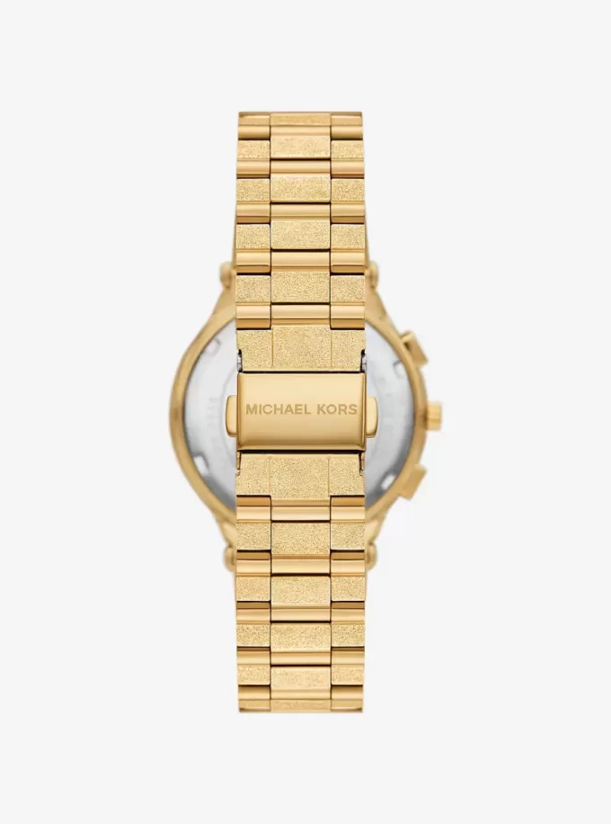 Duży zegarek Billie Frosted Gold-Tone