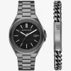 Duży zestaw prezentowy z zegarkiem i biżuterią Callum w kolorze gunmetal Duży zestaw prezentowy z zegarkiem i biżuterią Callum w kolorze gunmetal