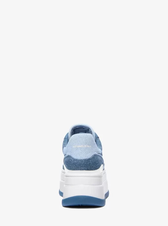 Dwukolorowe buty sportowe na platformie z dżinsu Hayes Dwukolorowe buty sportowe na platformie z dżinsu Hayes