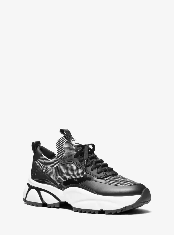 Dwukolorowe, rozciągliwe, dzianinowe buty sportowe Darius Dwukolorowe, rozciągliwe, dzianinowe buty sportowe Darius