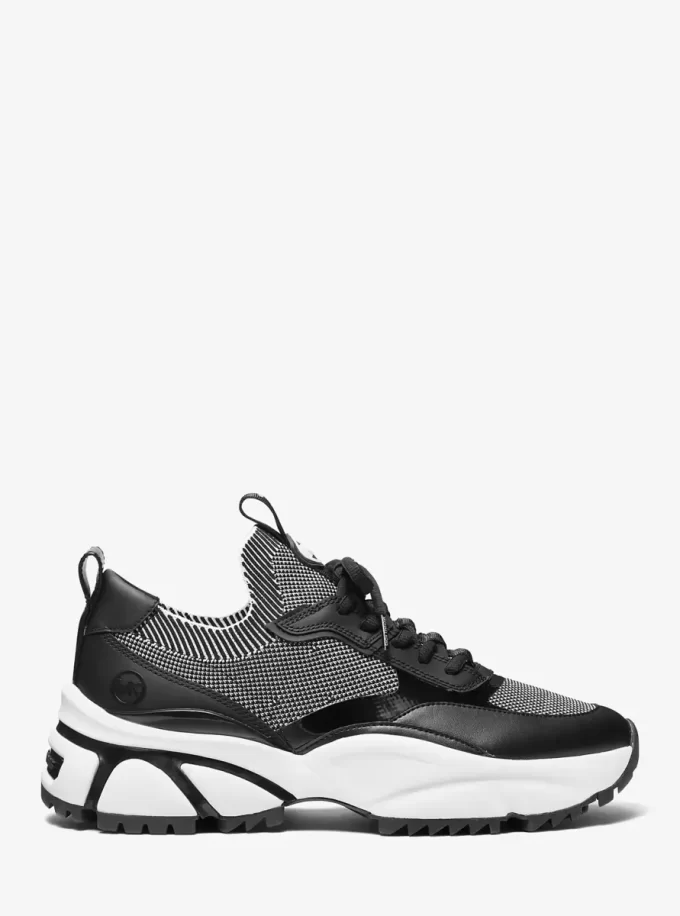 Dwukolorowe, rozciągliwe, dzianinowe buty sportowe Darius Dwukolorowe, rozciągliwe, dzianinowe buty sportowe Darius