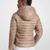Dwustronna kurtka pikowana z nylonu z nadrukiem logo Chevron