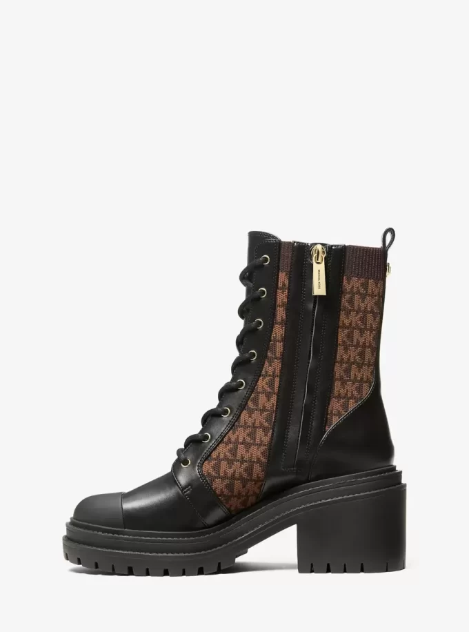 Dzianinowe buty z logo Hanley Dzianinowe buty z logo Hanley
