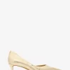 Elyse Crackled Metallic Leather Kitten Pump Elyse Crackled Metallic Leather Kitten Pump