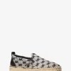Espadryle żakardowe z logo Emory