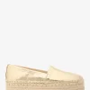 Espadryle Lynne Crackled Metallic Leather Platform Espadryle Lynne Crackled Metallic Leather Platform