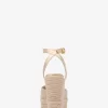 Espadryle na koturnie z płótna metalicznego Larissa Espadryle na koturnie z płótna metalicznego Larissa