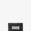 Etui na karty i banknoty Hudson Pebbled Leather z logo Signature