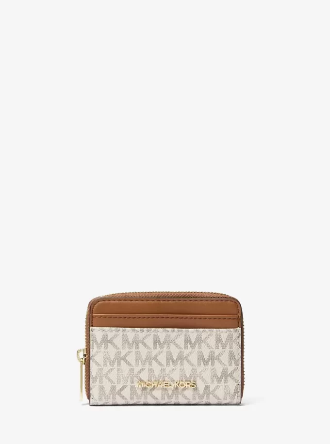 Etui na karty Jet Set Travel z logo, zapinane na zamek, średniej wielkości Etui na karty Jet Set Travel z logo, zapinane na zamek, średniej wielkości