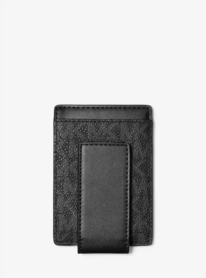 Etui na karty z klipsem do pieniędzy i logo Cooper Signature