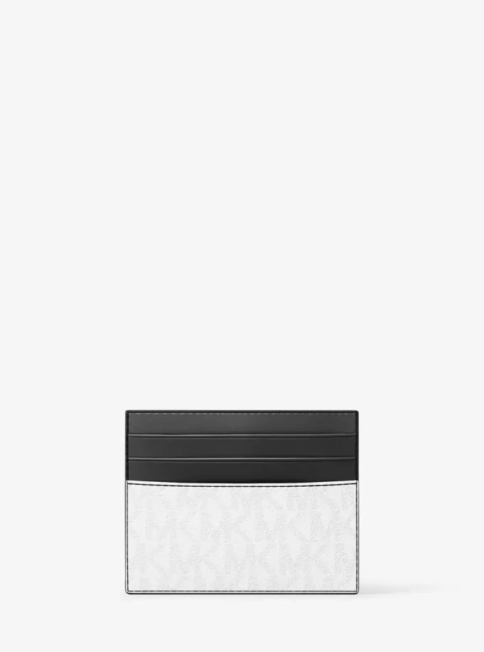 Etui na karty z logo Cooper Striped Signature Etui na karty z logo Cooper Striped Signature