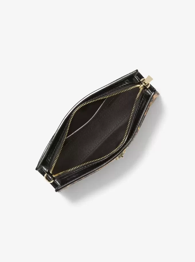 Hamilton Moderne, bardzo mała, rozkładana torebka typu crossbody z nadrukiem w panterkę, z sierści cielęcej Hamilton Moderne, bardzo mała, rozkładana torebka typu crossbody z nadrukiem w panterkę, z sierści cielęcej